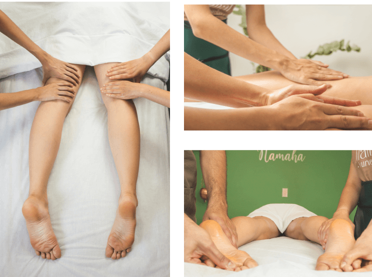 Terapia abhyanga masaje relajante