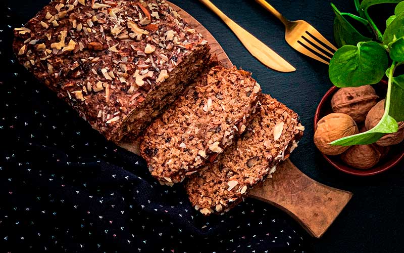 Pan rápido de avena y almendras