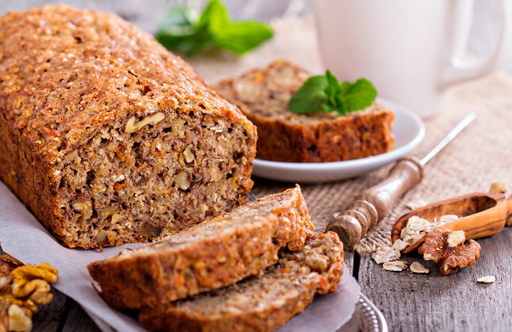 Pan rápido de avena y almendras